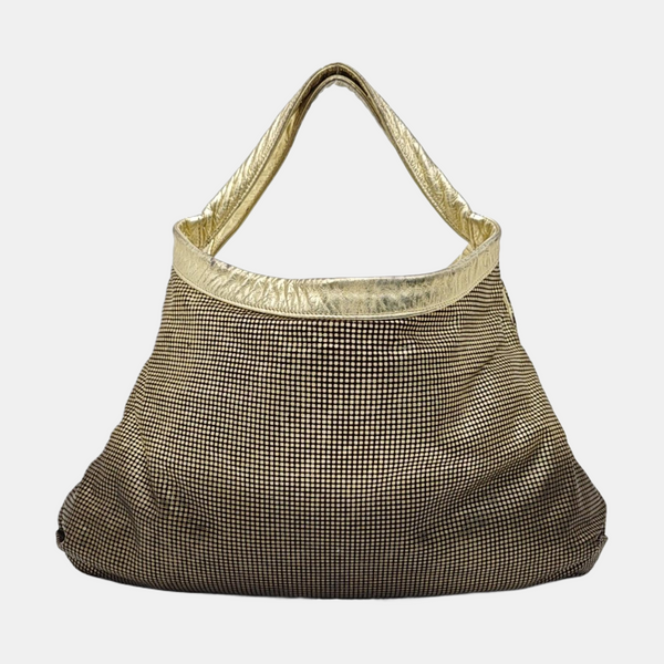 Calfskin Shoulder Bag Gold