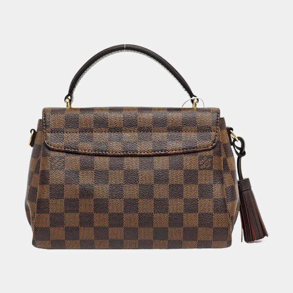 CROISETTE Damier Ebene Coated Canvas Brown