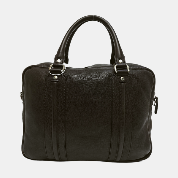 Calfskin Top Handle Bag Brown
