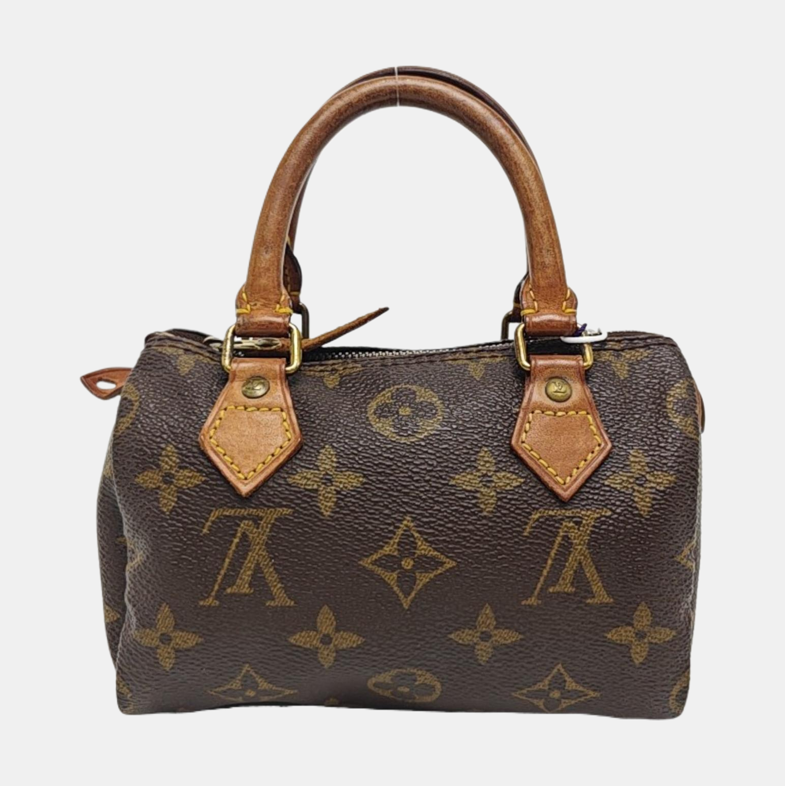 SPEEDY Nano Monogram Coated Canvas Brown