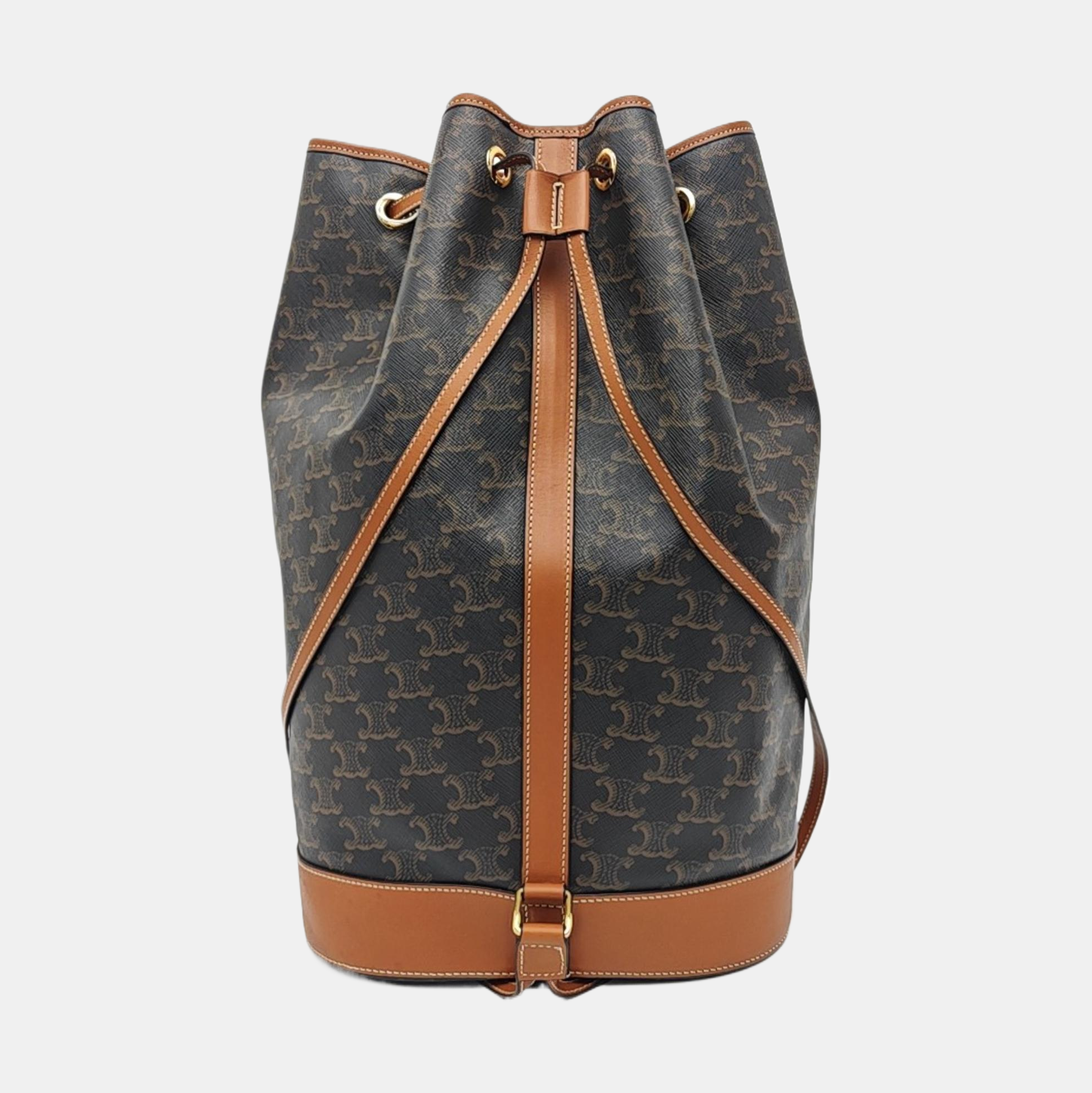 TRIOMPHE Medium Coated Canvas Brown