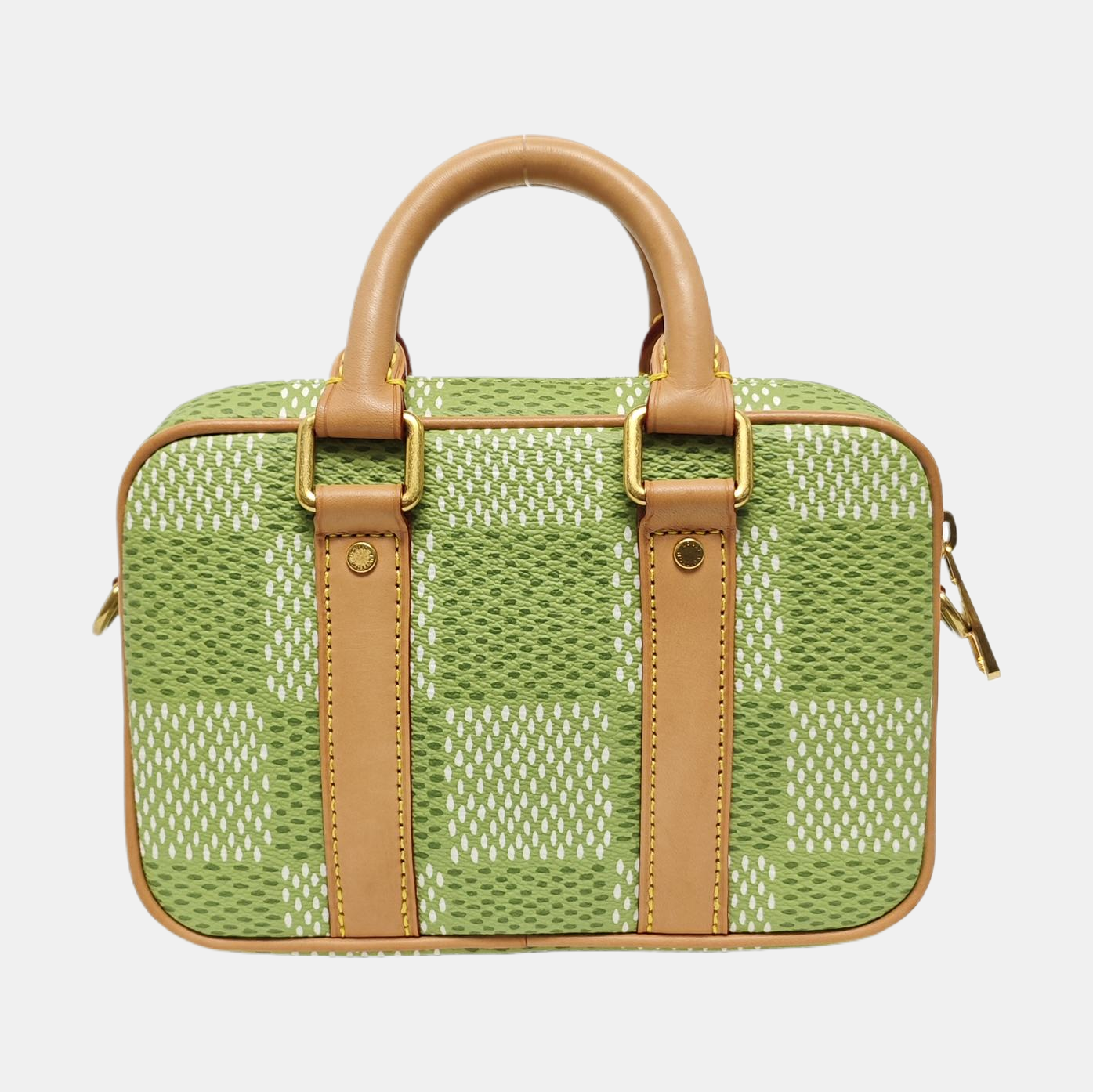 Damier Coated Canvas Shoulder Bag Nano Green