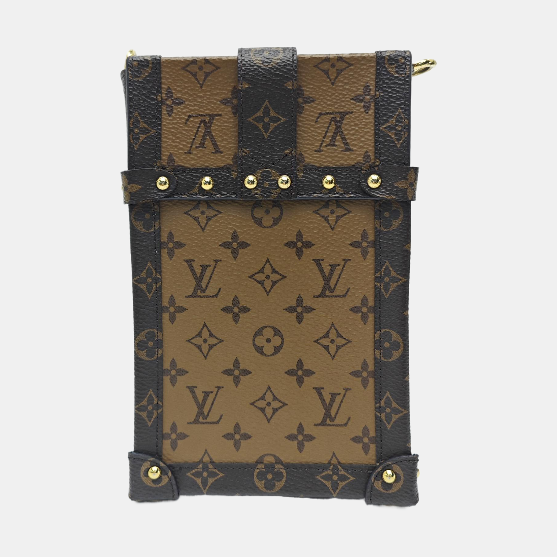 TRUNK Monogram Coated Canvas Brown