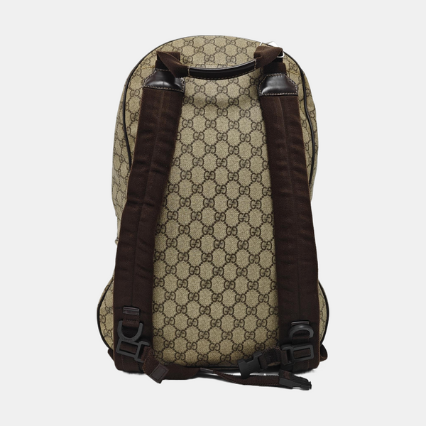 Monogram Coated Canvas Backpack Brown