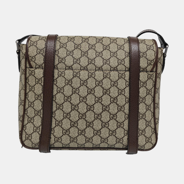 Monogram Coated Canvas Shoulder Bag Brown
