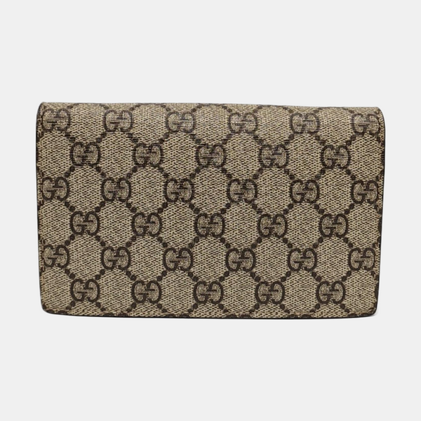 GG Supreme Mini Monogram Coated Canvas Beige