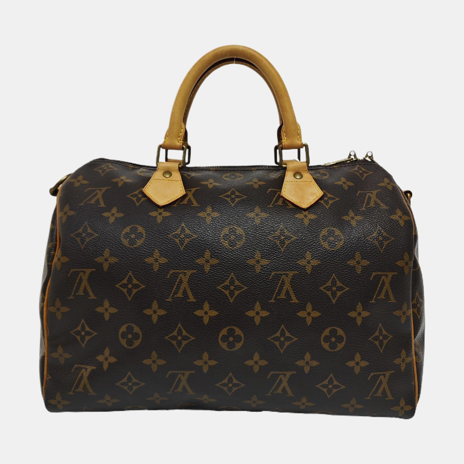 SPEEDY 30 Monogram Coated Canvas Brown