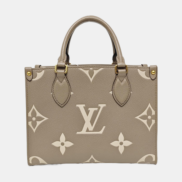 ONTHEGO PM Monogram Calfskin Gray