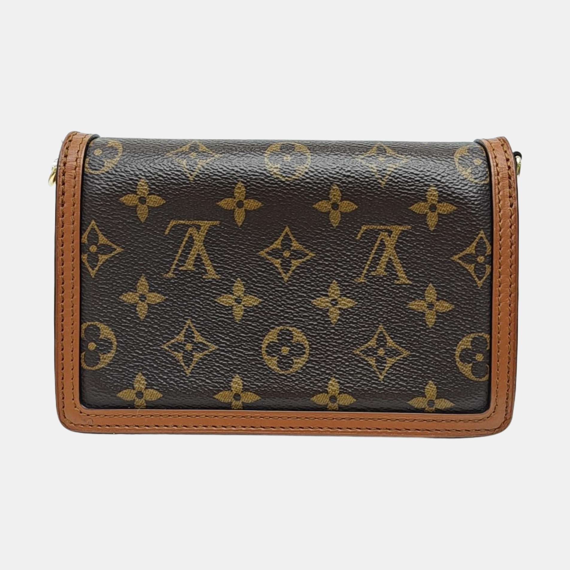 DAUPHINE WOC Monogram Coated Canvas Brown