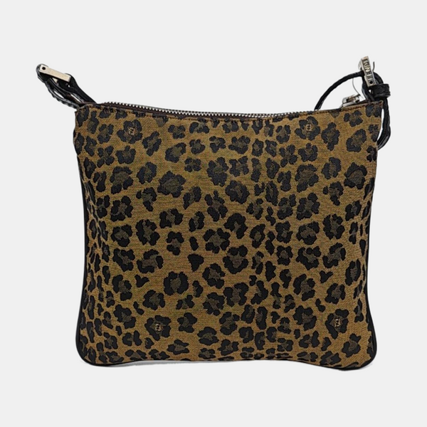 Fabric Shoulder Bag Brown