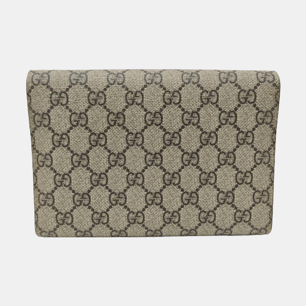 Dionysus Mini Monogram Coated Canvas Beige