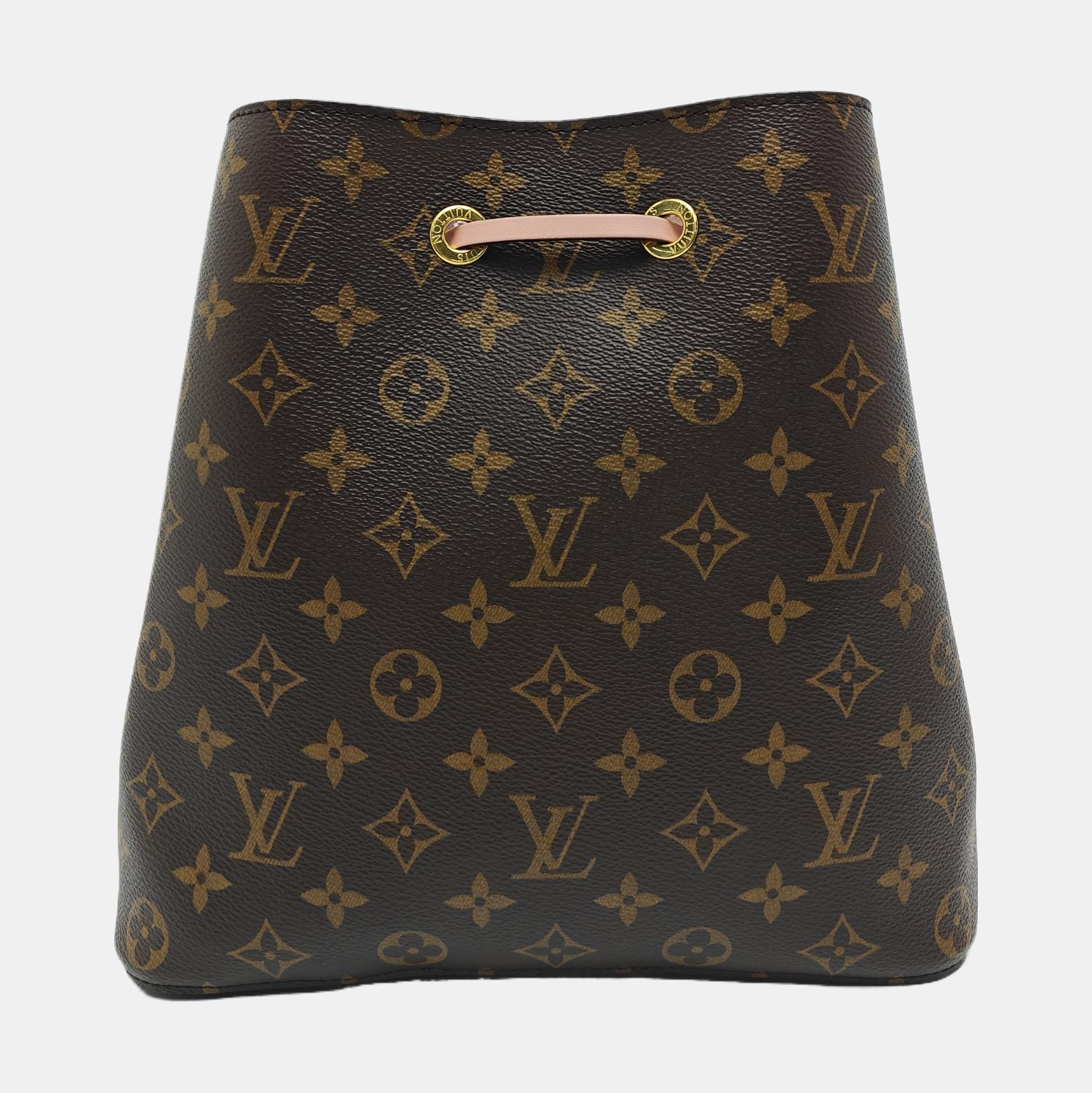 NÉONOÉ MM Monogram Coated Canvas Brown
