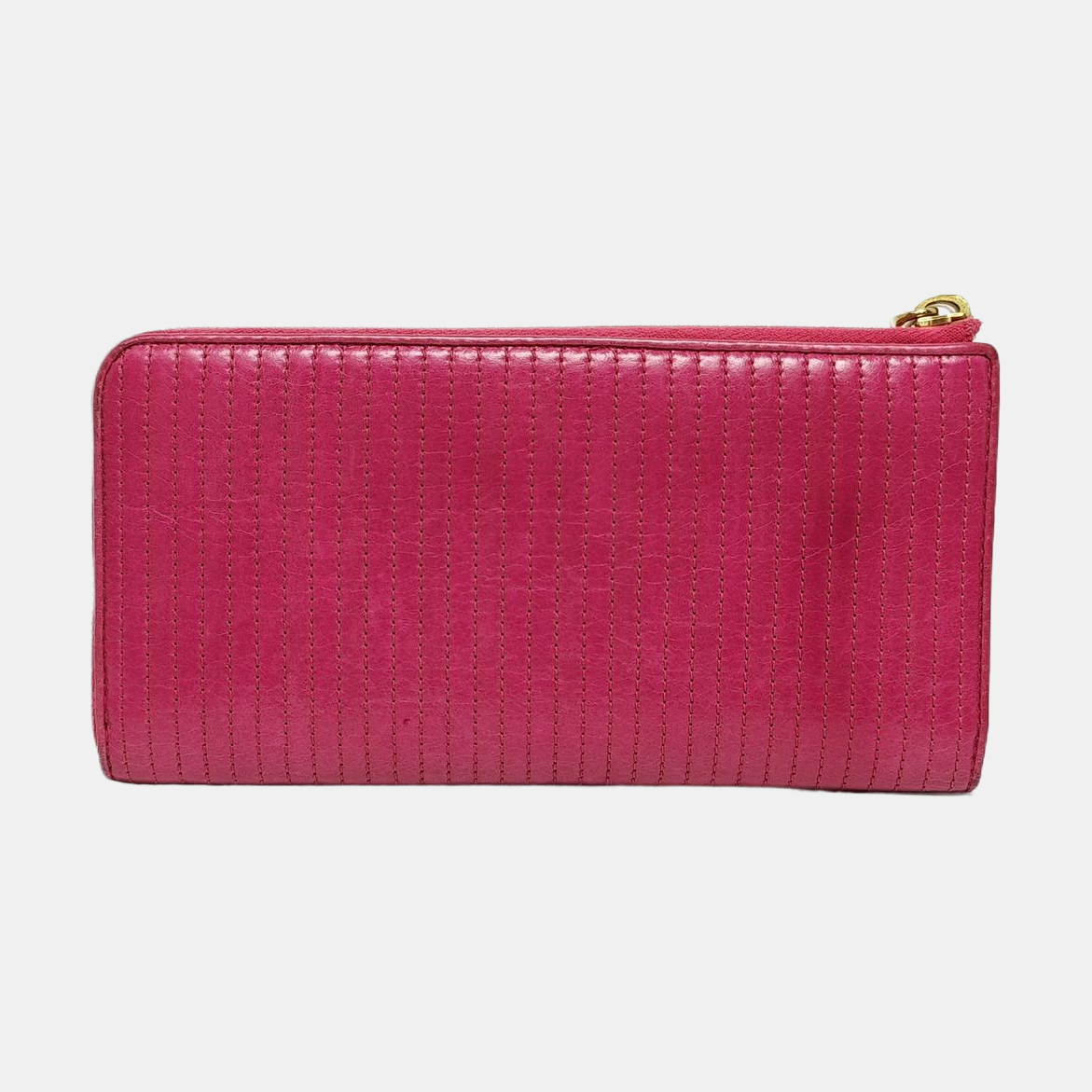 Miu Délice Quilted Lambskin Red Wallet