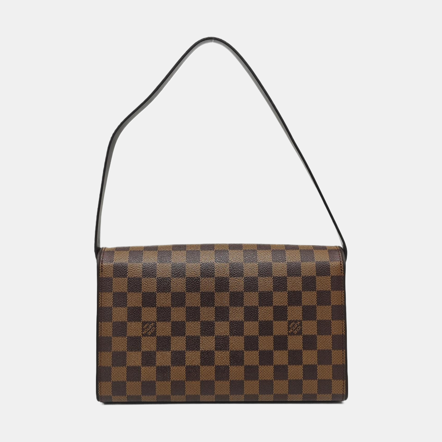 TRIBECA Damier Ebene Coated Canvas Brown