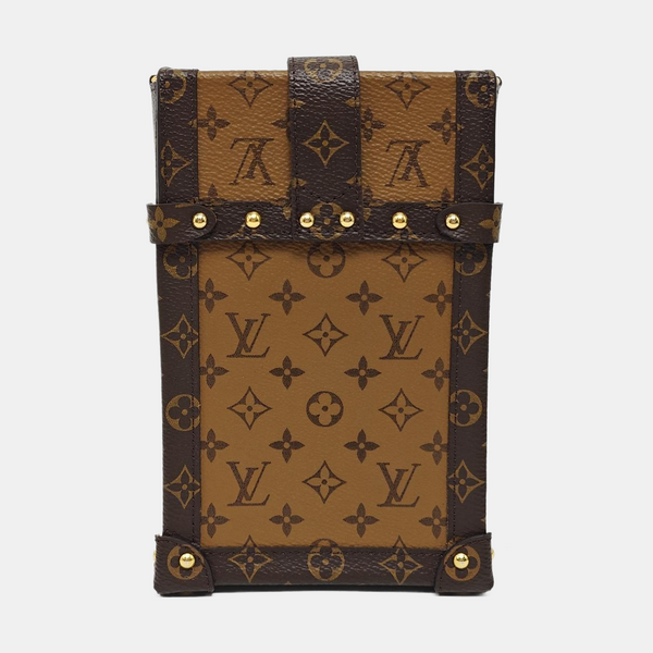 TRUNK Monogram Coated Canvas Brown