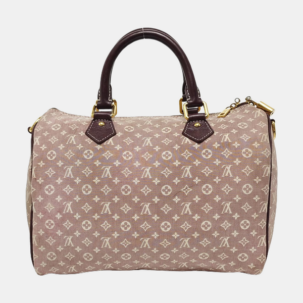 Authenticated pre-owned  SPEEDY Monogram Canvas Pink - Top Handle Bag at Looply