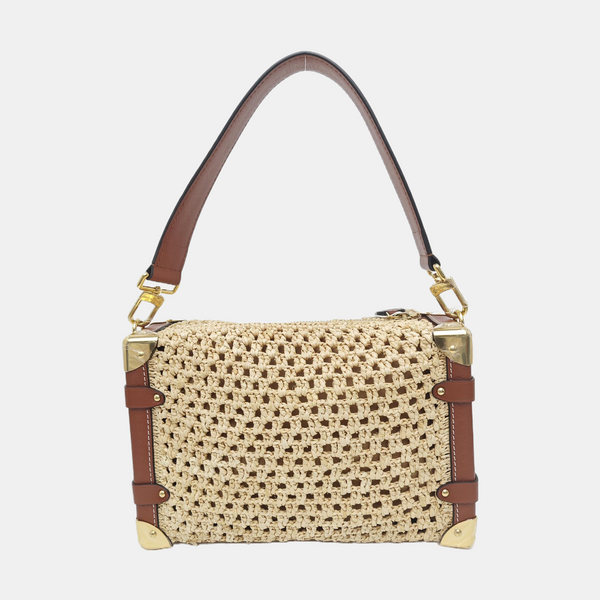 Straw Shoulder Bag MM Beige