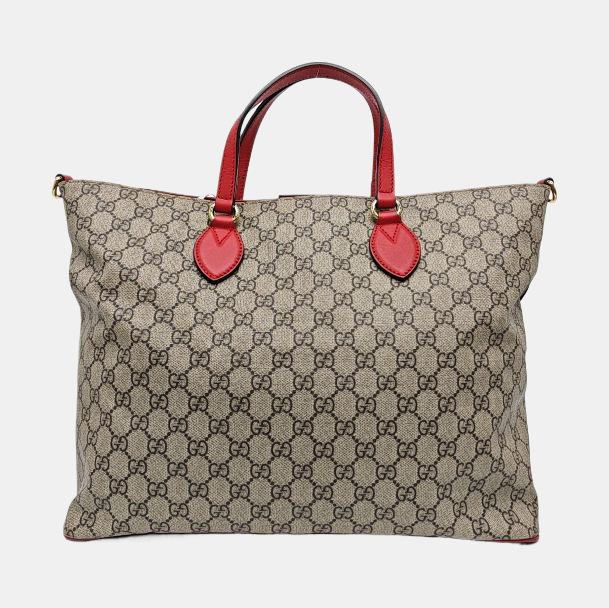 Monogram Coated Canvas Tote Bag Beige