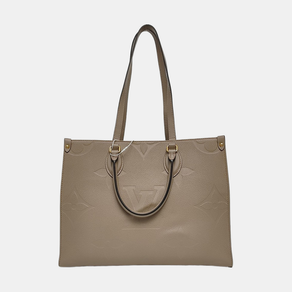 ONTHEGO MM Monogram Calfskin Gray