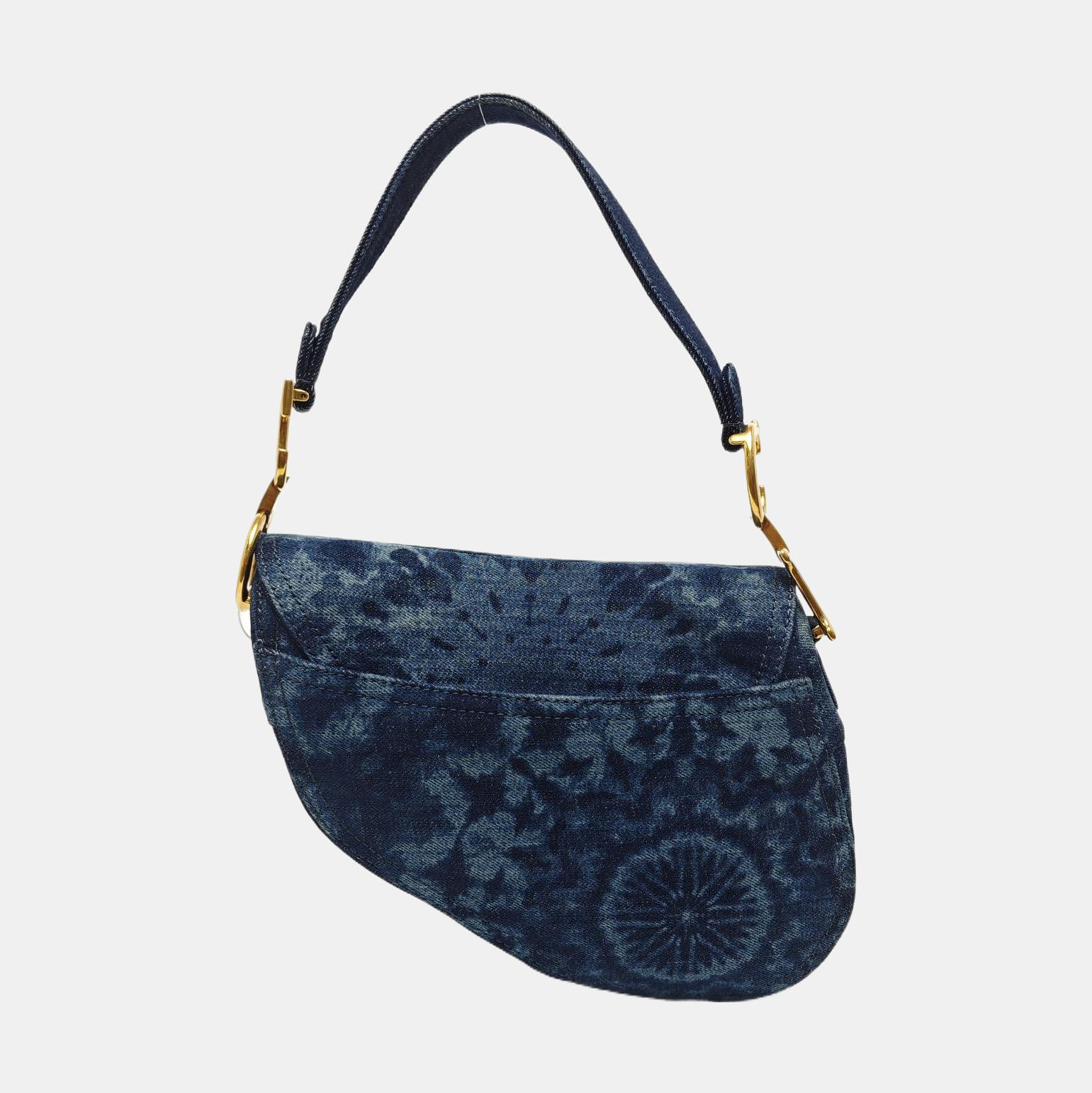 Saddle Medium Canvas Blue