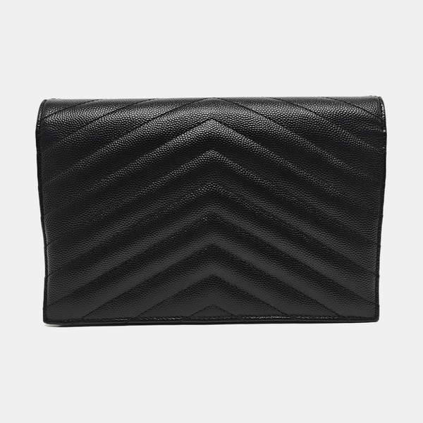 MONOGRAM WOC Chevron Calfskin Black