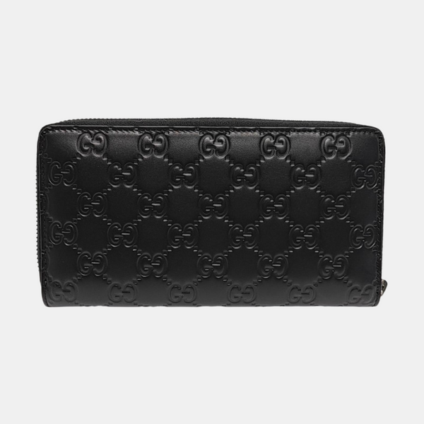 Signature Monogram Calfskin Black Wallet