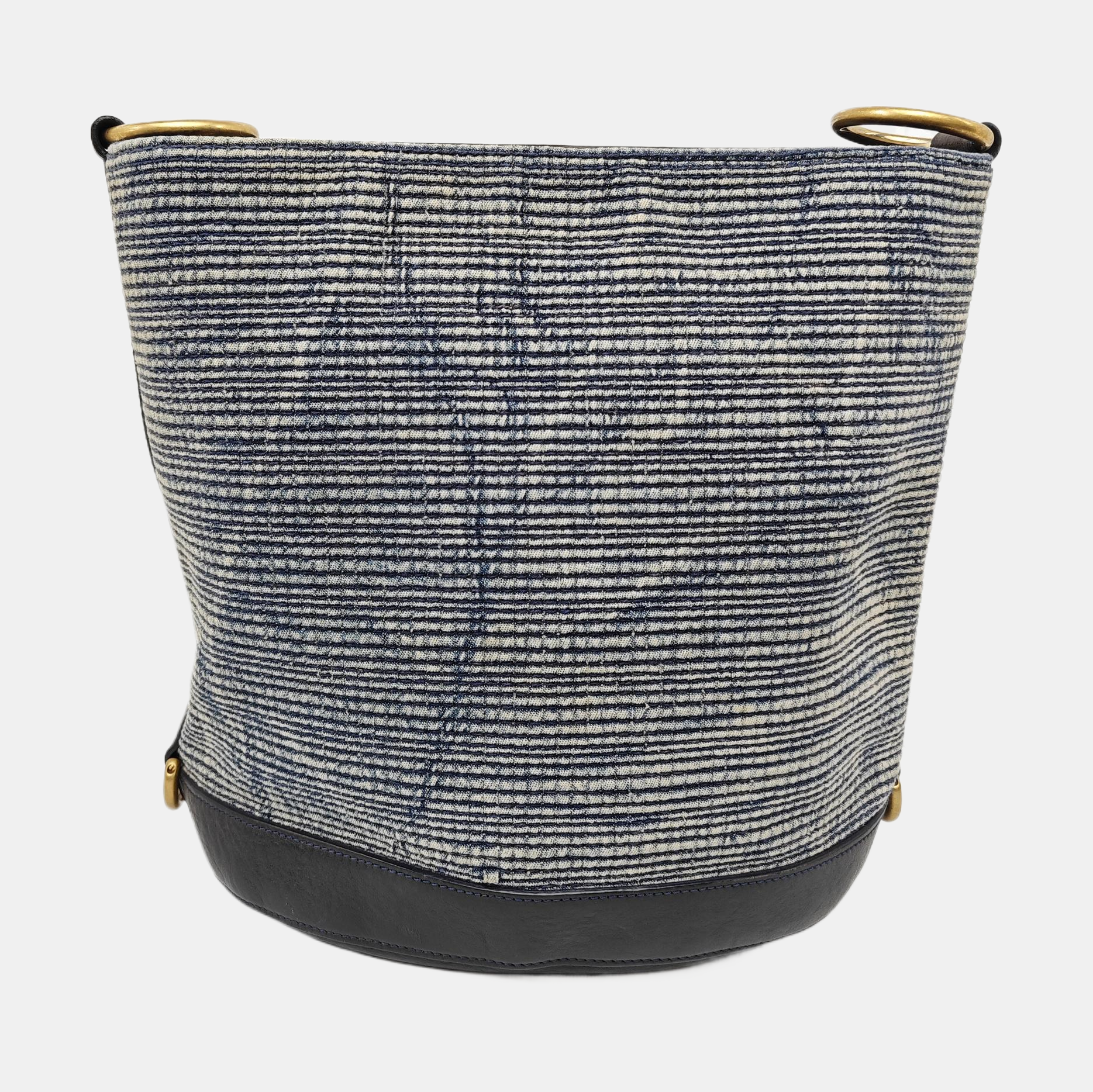 Fabric Bucket Bag Blue