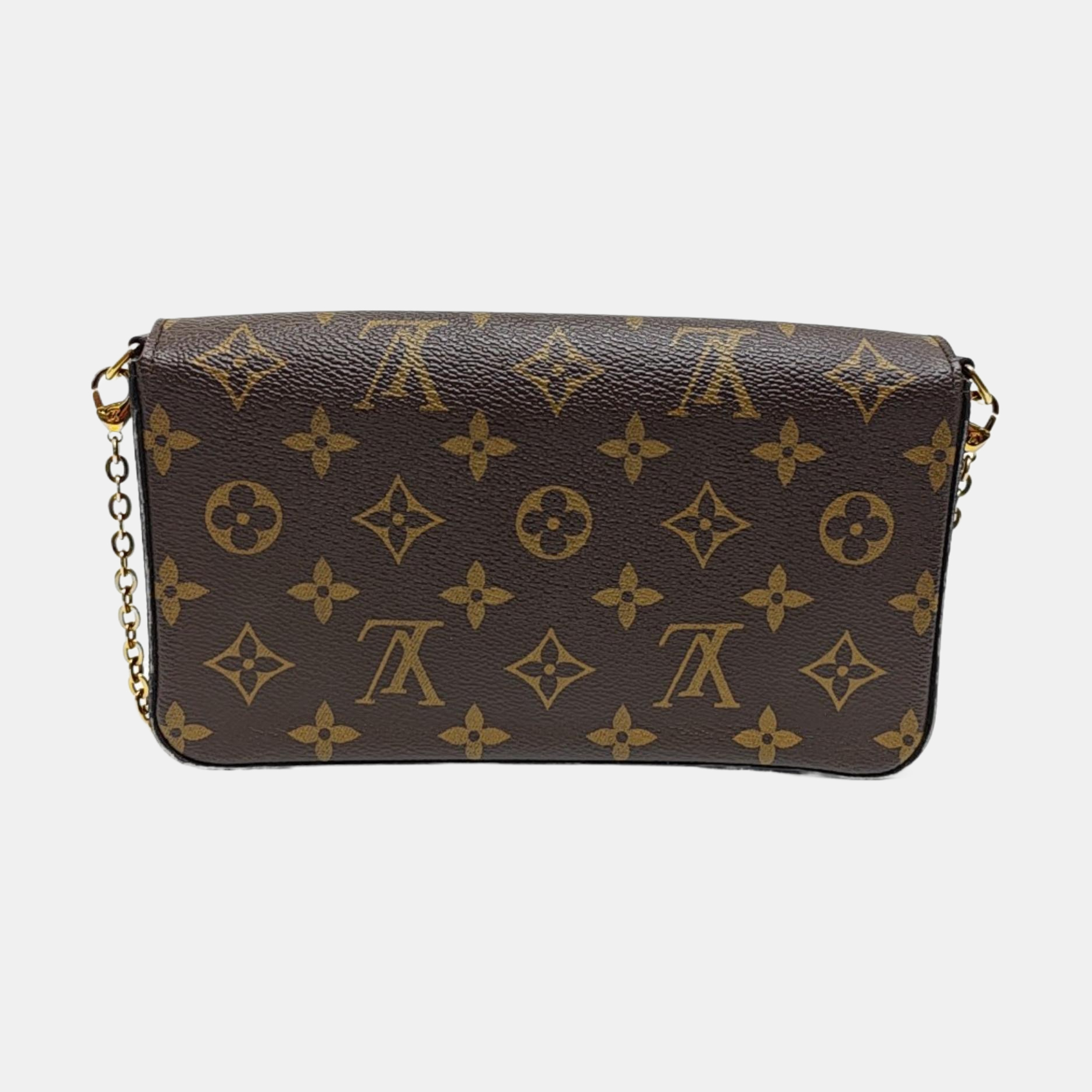 FÉLICIE Monogram Coated Canvas Brown