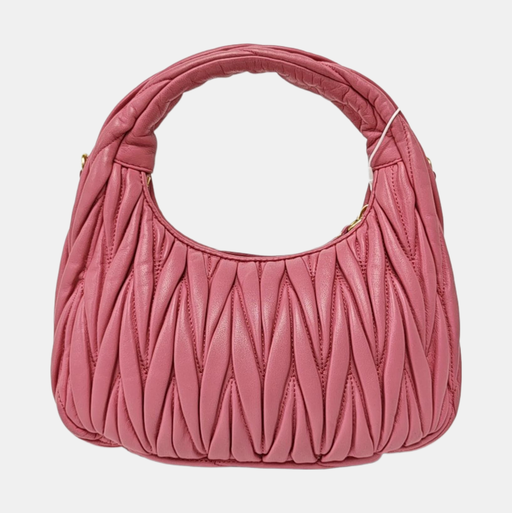 Wander Matelassé Small Quilted Lambskin Pink