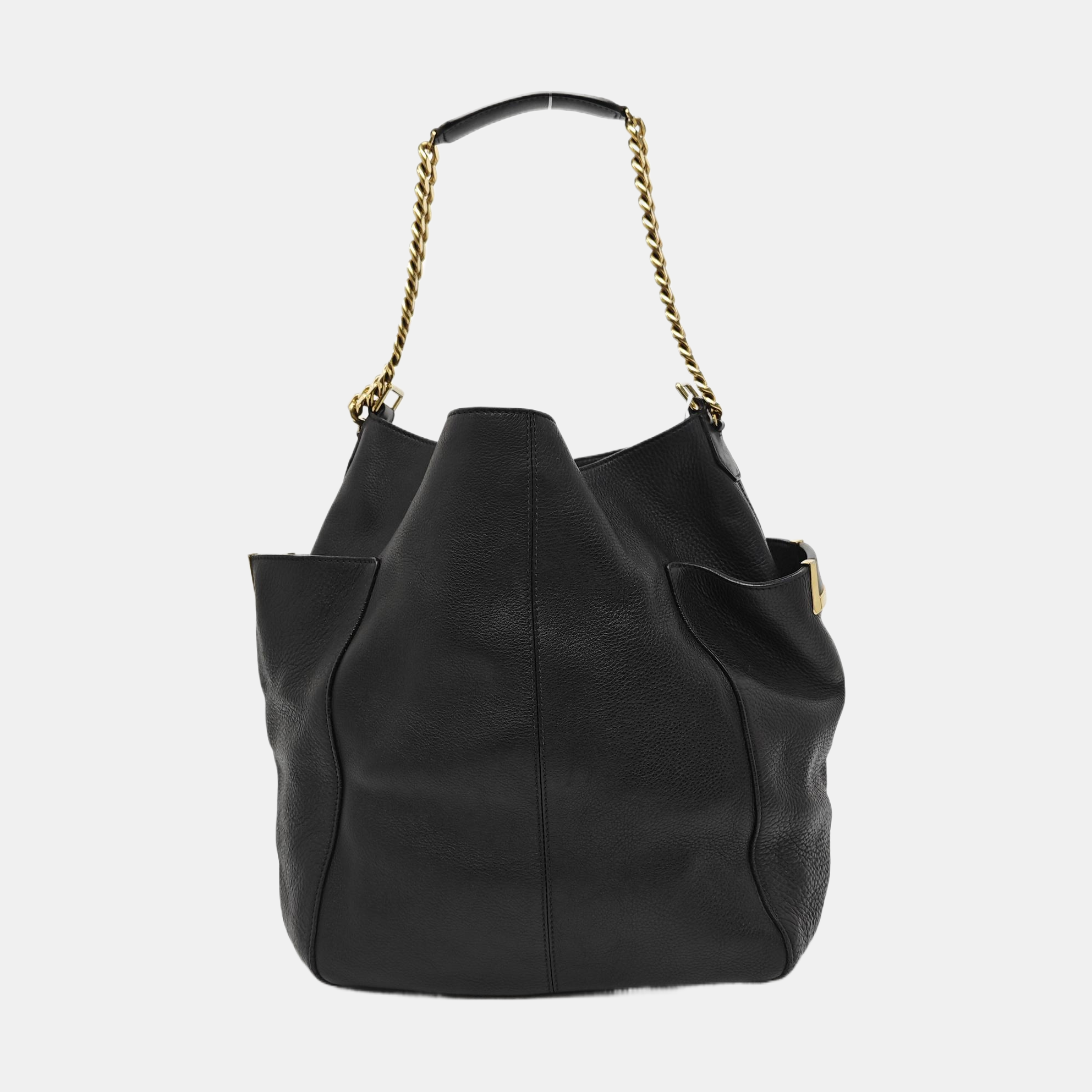 Calfskin Shoulder Bag Black