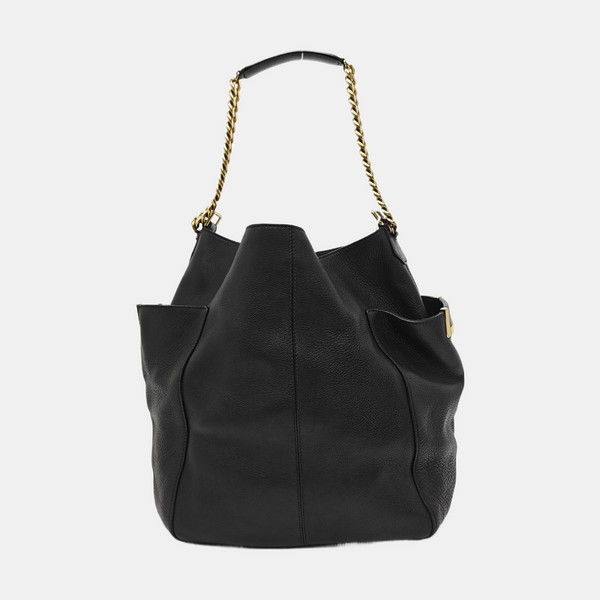 Calfskin Shoulder Bag Black