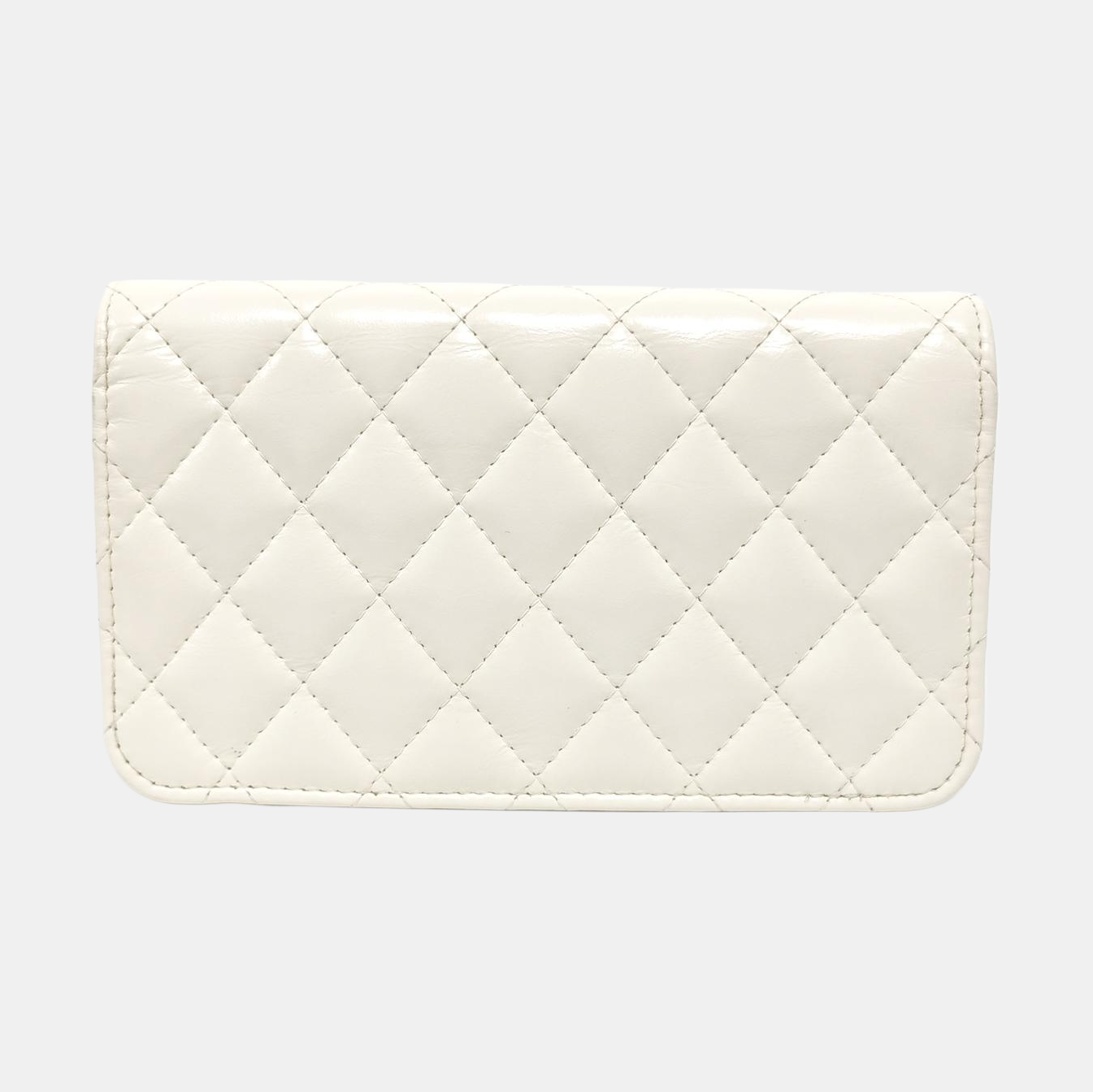 Quilted Calfskin Shoulder Bag White