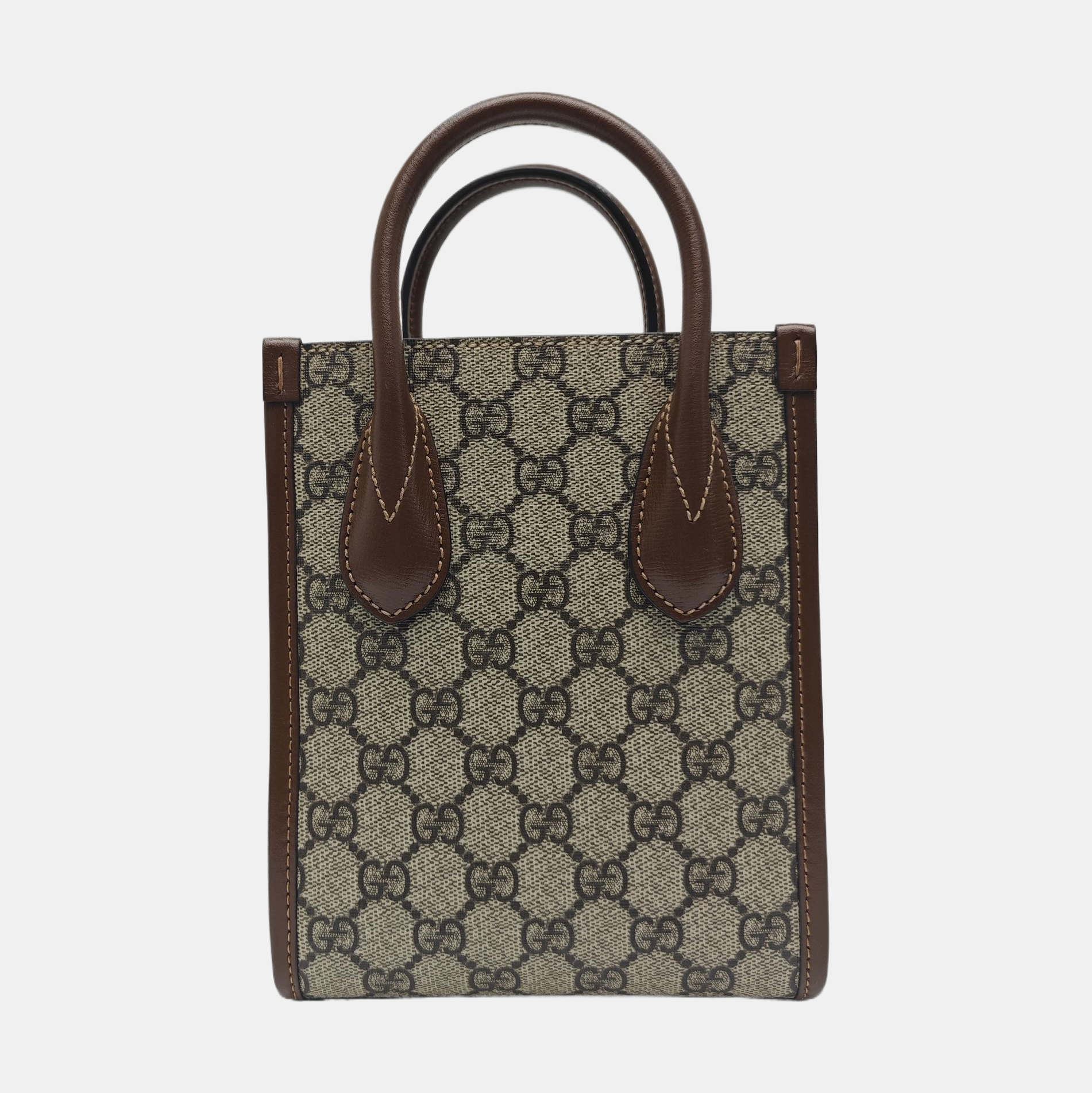 Retro Mini Monogram Coated Canvas Beige