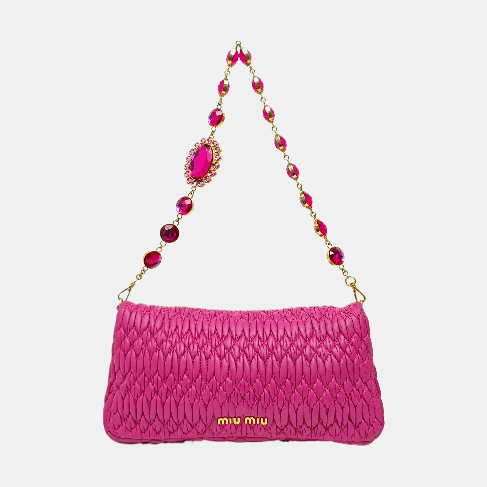 Crystal Quilted Lambskin Red