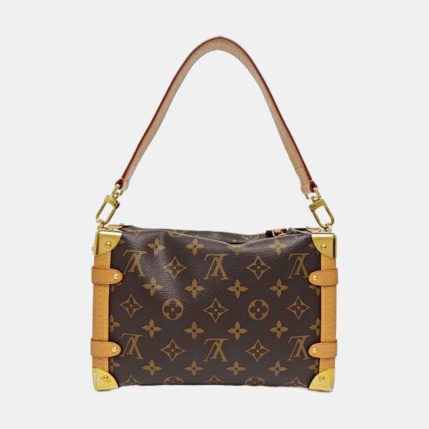 SIDE TRUNK MM Monogram Coated Canvas Brown