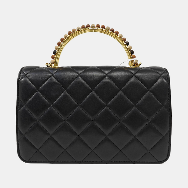 WOC Quilted Lambskin Black