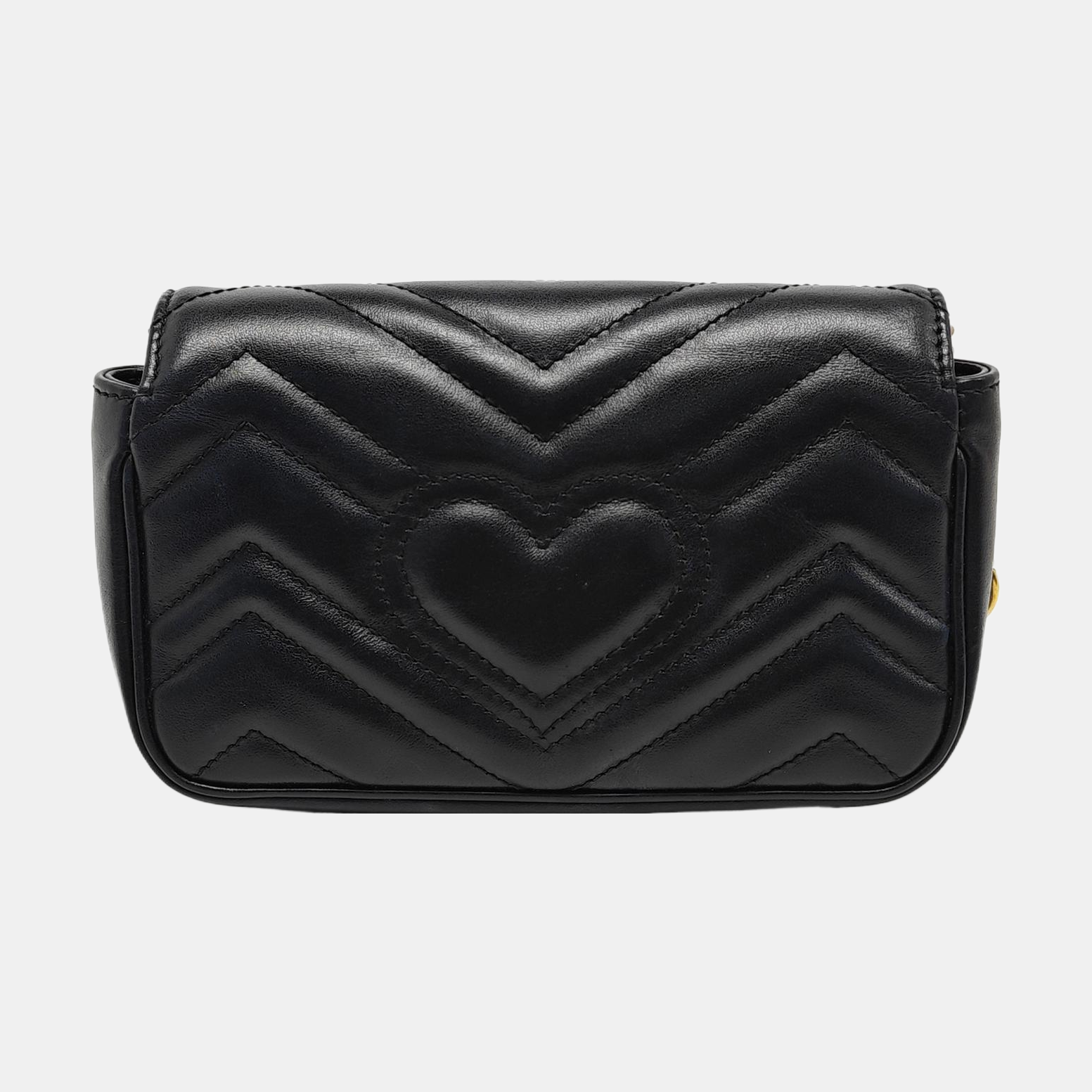 GG Marmont Mini Quilted Calfskin Black