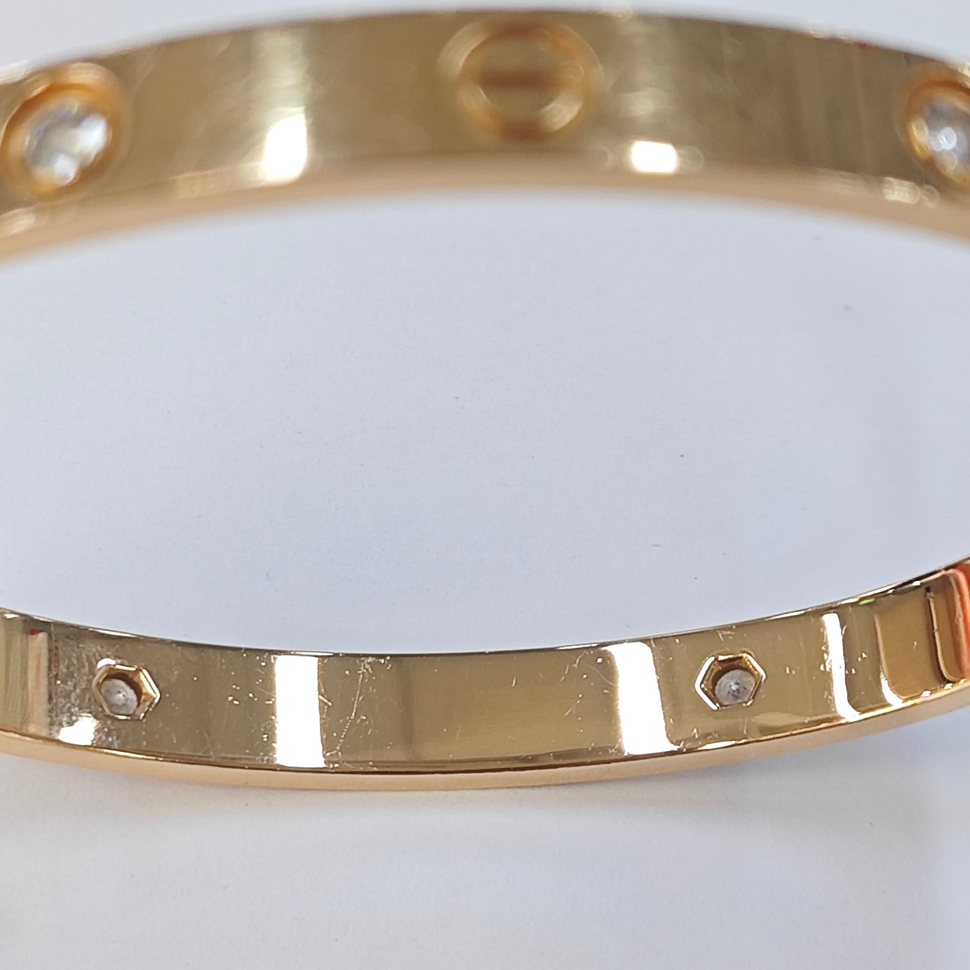 LOVE 18k Rose Gold Bangle
