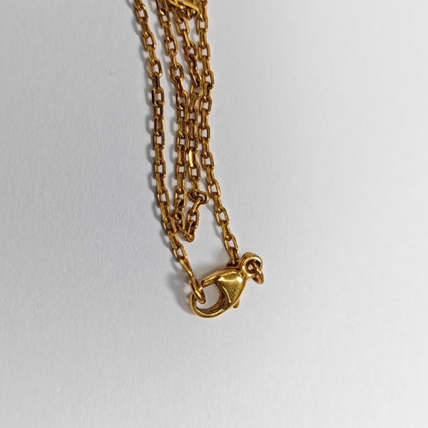 Pop H Metal Gold Necklace