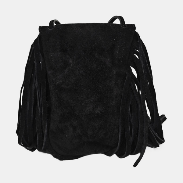 Suede Shoulder Bag Black