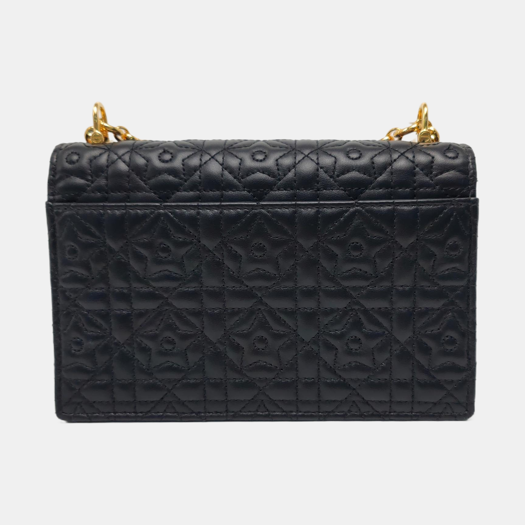 Miss Caro Mini Cannage Lambskin Black