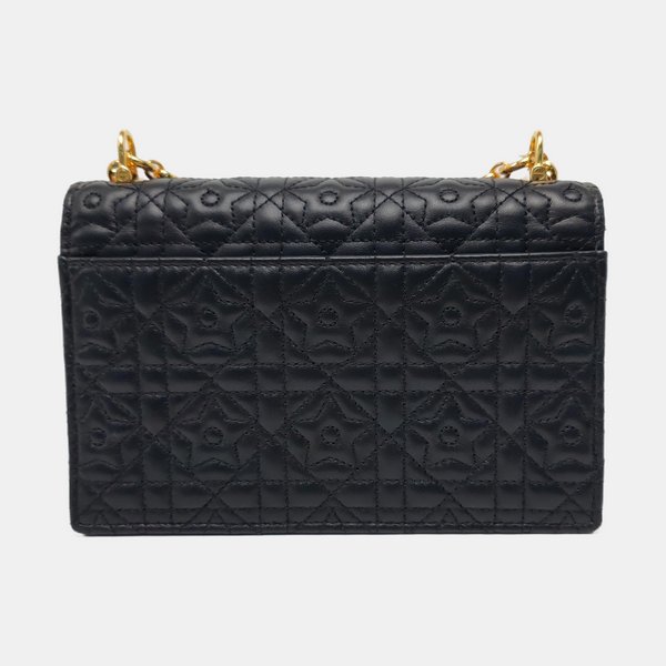 Miss Caro Mini Cannage Lambskin Black
