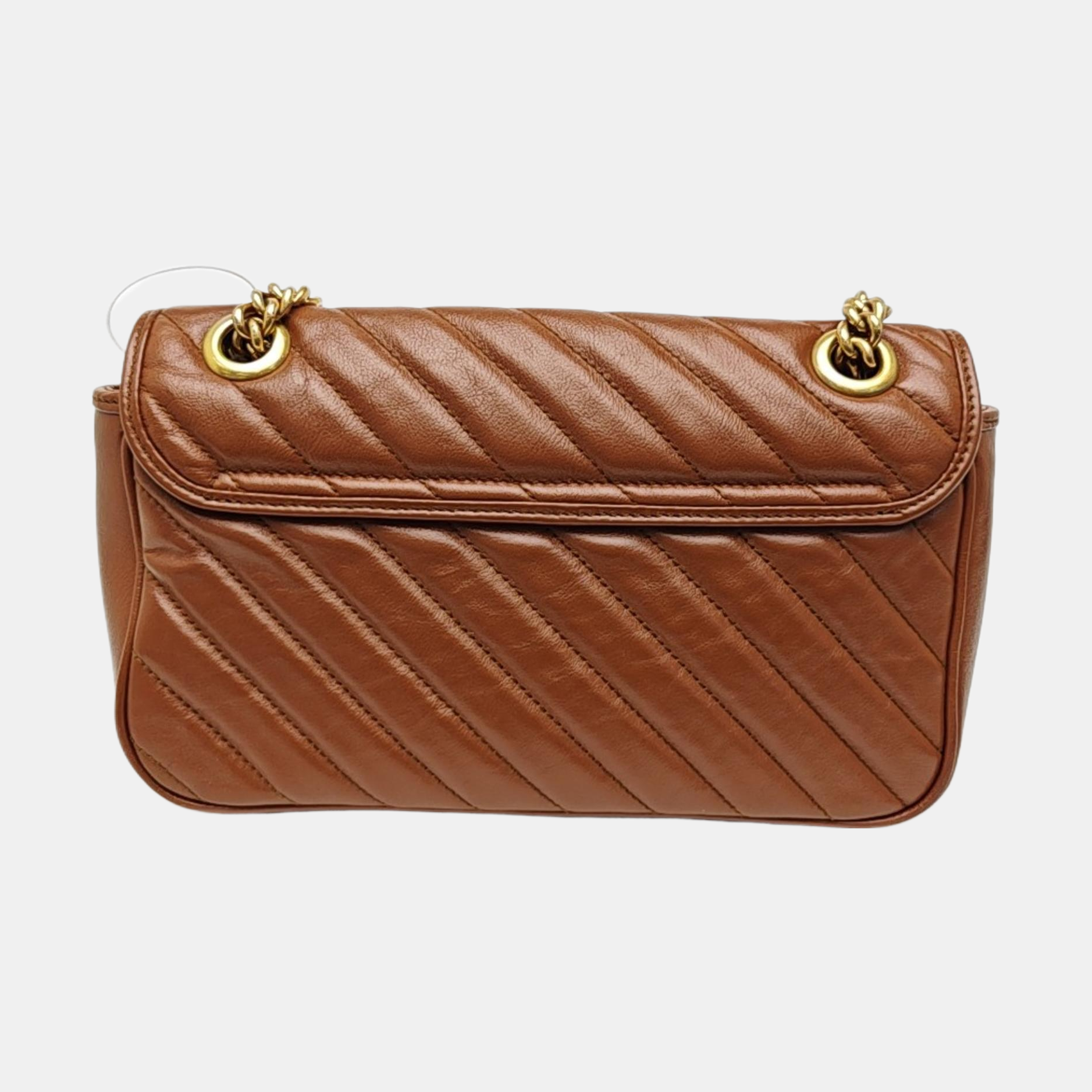 GG Marmont Medium Quilted Calfskin Brown
