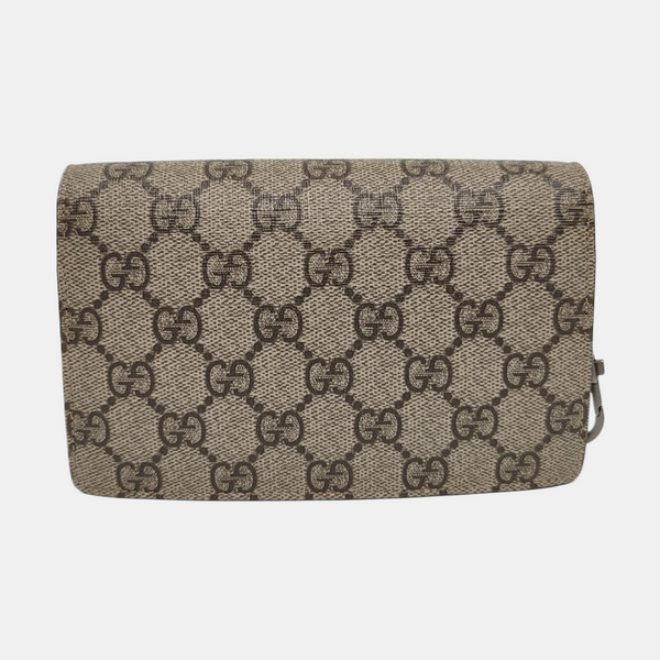 Dionysus Super Mini Monogram Coated Canvas Beige