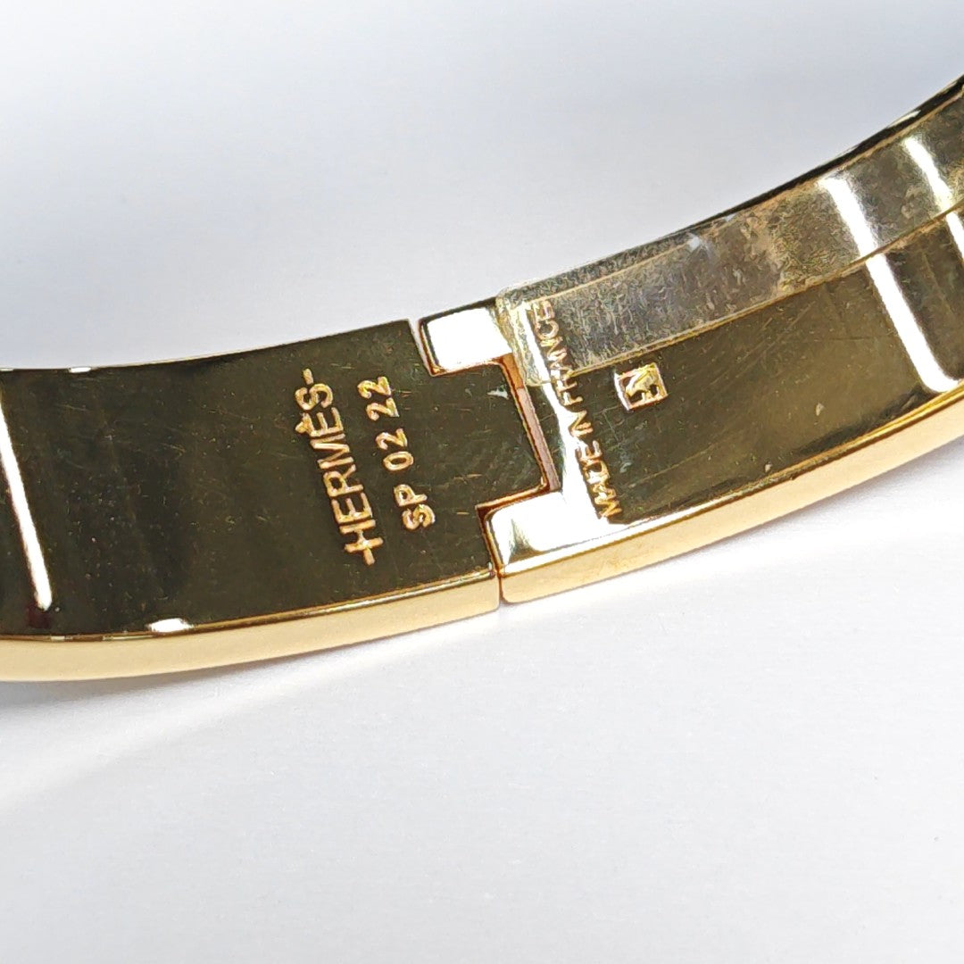 Clic H Metal Gold Bangle