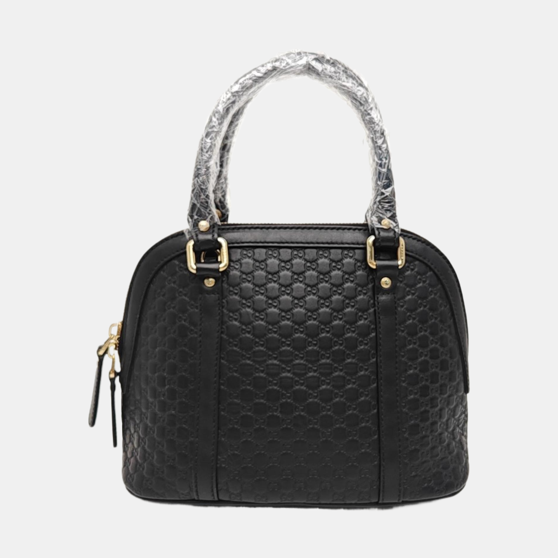 Microguccissima Monogram Calfskin Black