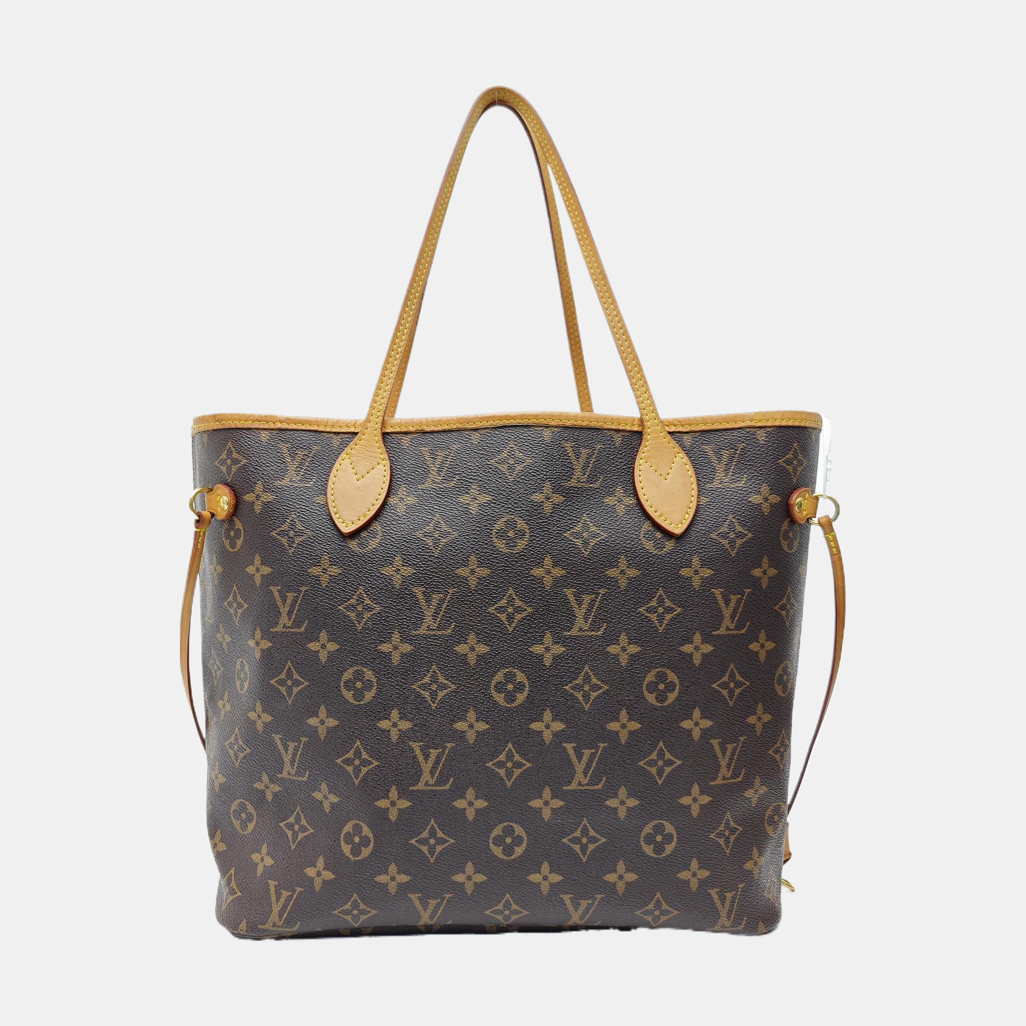 NEVERFULL MM Monogram Coated Canvas Brown