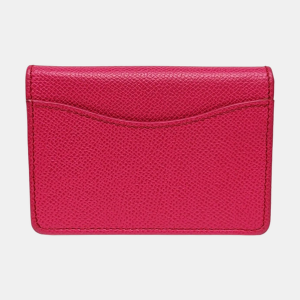 Calfskin Card Holder Red