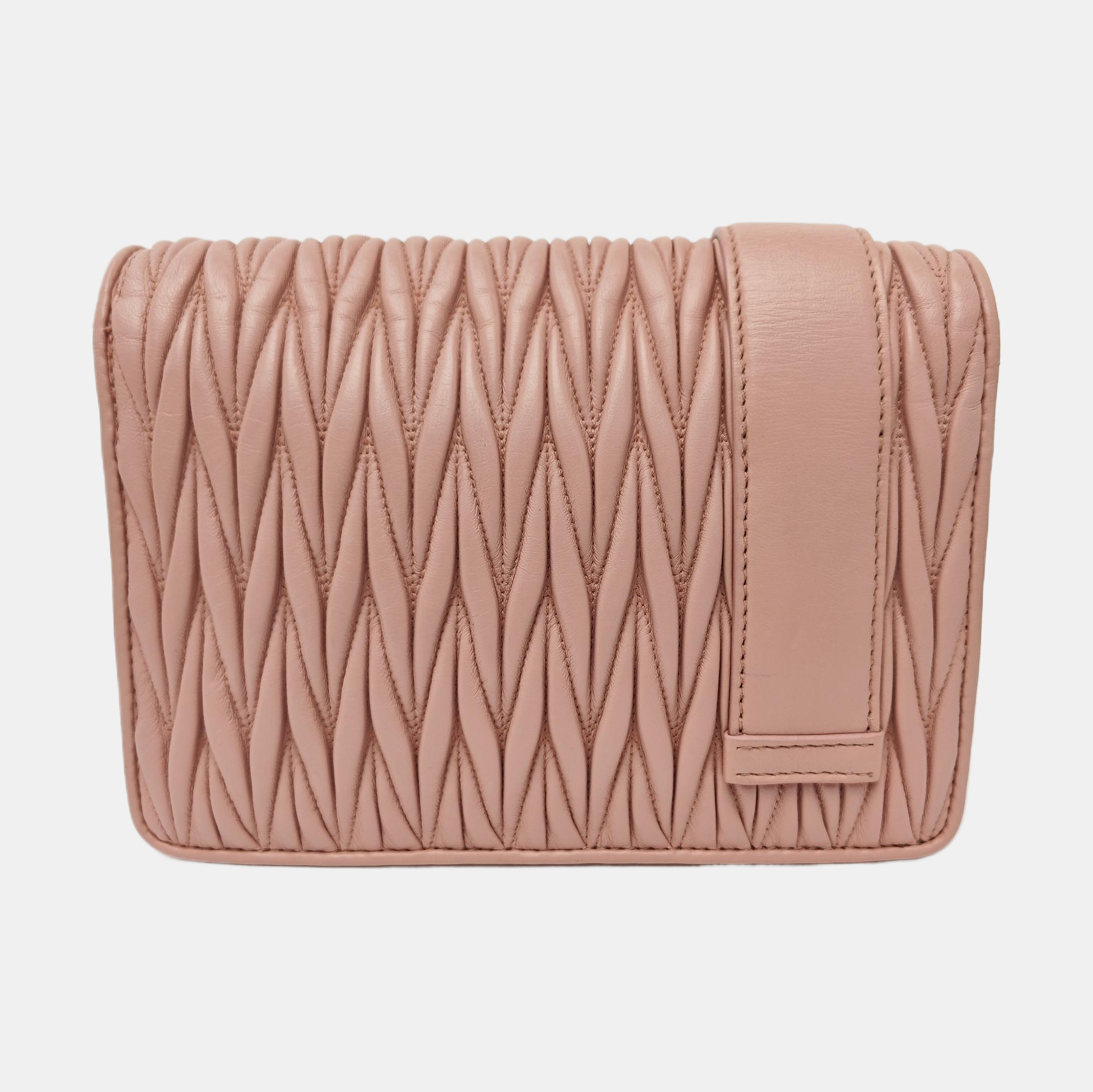 My Miu Quilted Lambskin Pink