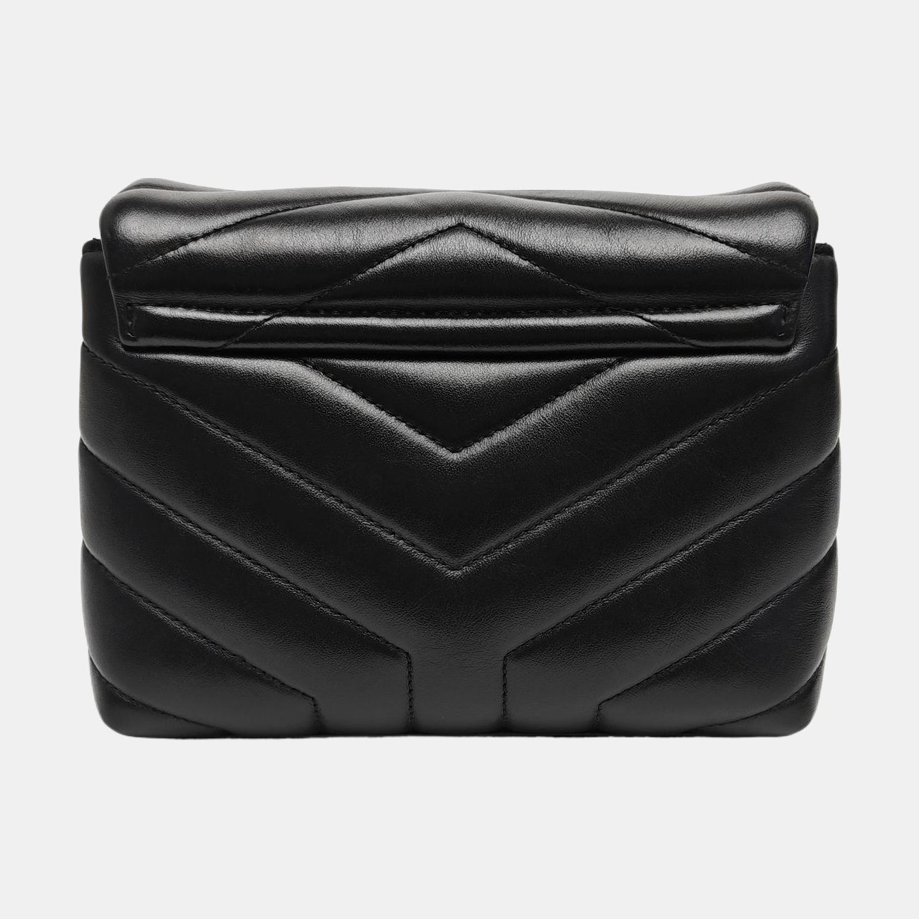 LOULOU Extra Small Chevron Calfskin Black